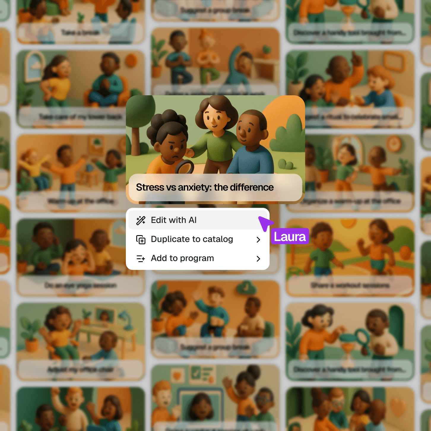 Well-being and burnout prevention content