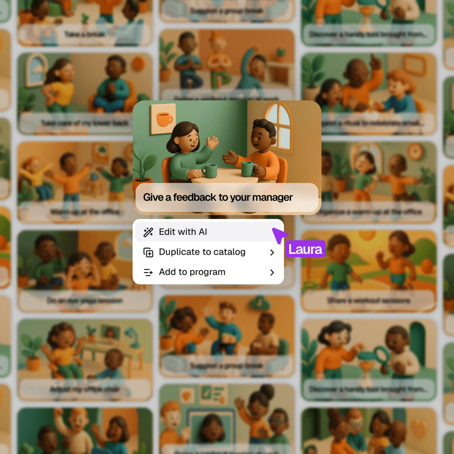 Quality of life at work content