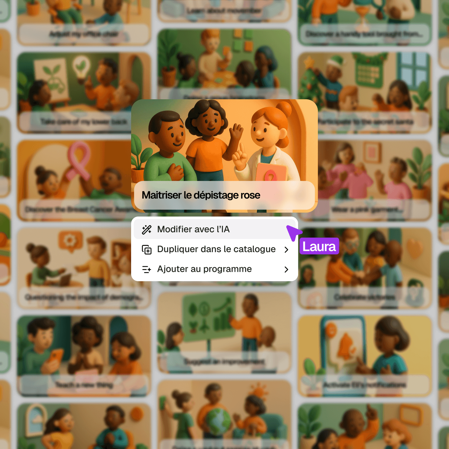 Tous les sujets de contenu disponibles