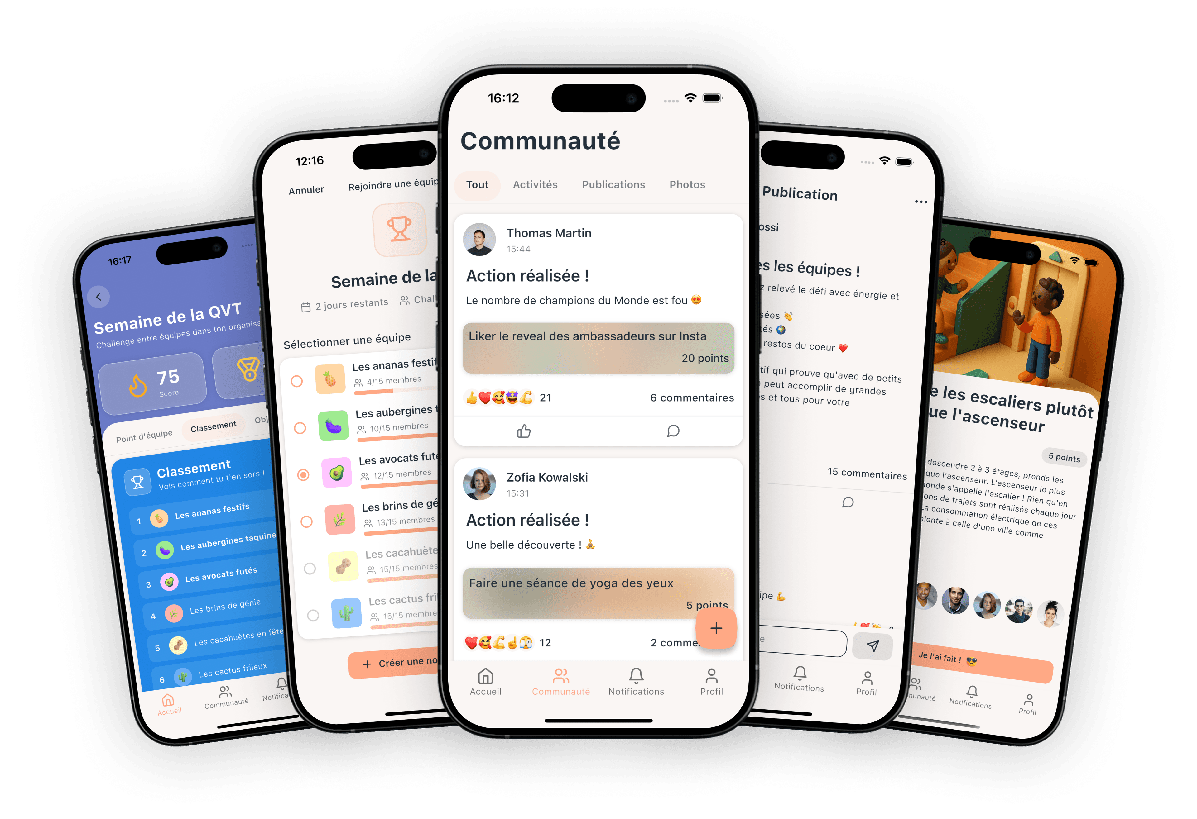 Application mobile pour initiatives RSE